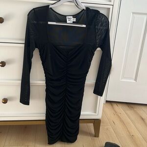 Princess Polly bodycon black mesh dress